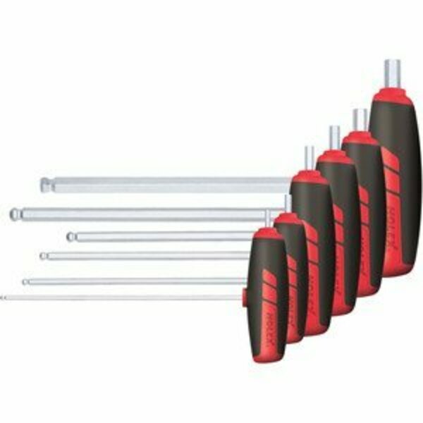 Holex Ball Point Hex T-handle Set, 6 Pc, 3 to 10 mm 627486 6